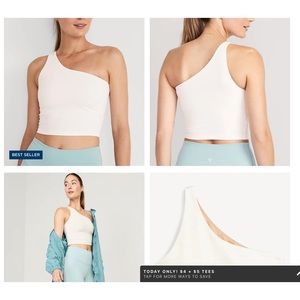 One-shoulder Longline Sports Bra